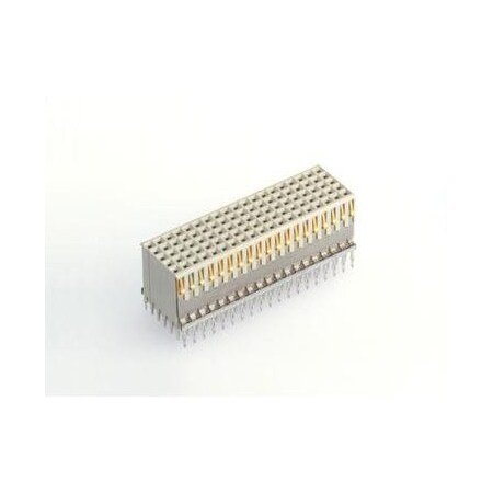 Fci Board Connector, 95 Contact(S), 5 Row(S), Female, Straight, Press Fit Terminal, Receptacle HM2S71PE5100N9LF